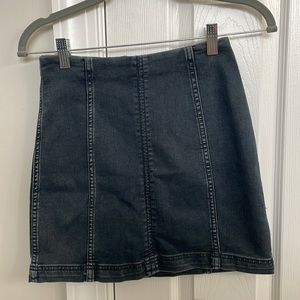 Free People Mini Skirt Jegging-like material